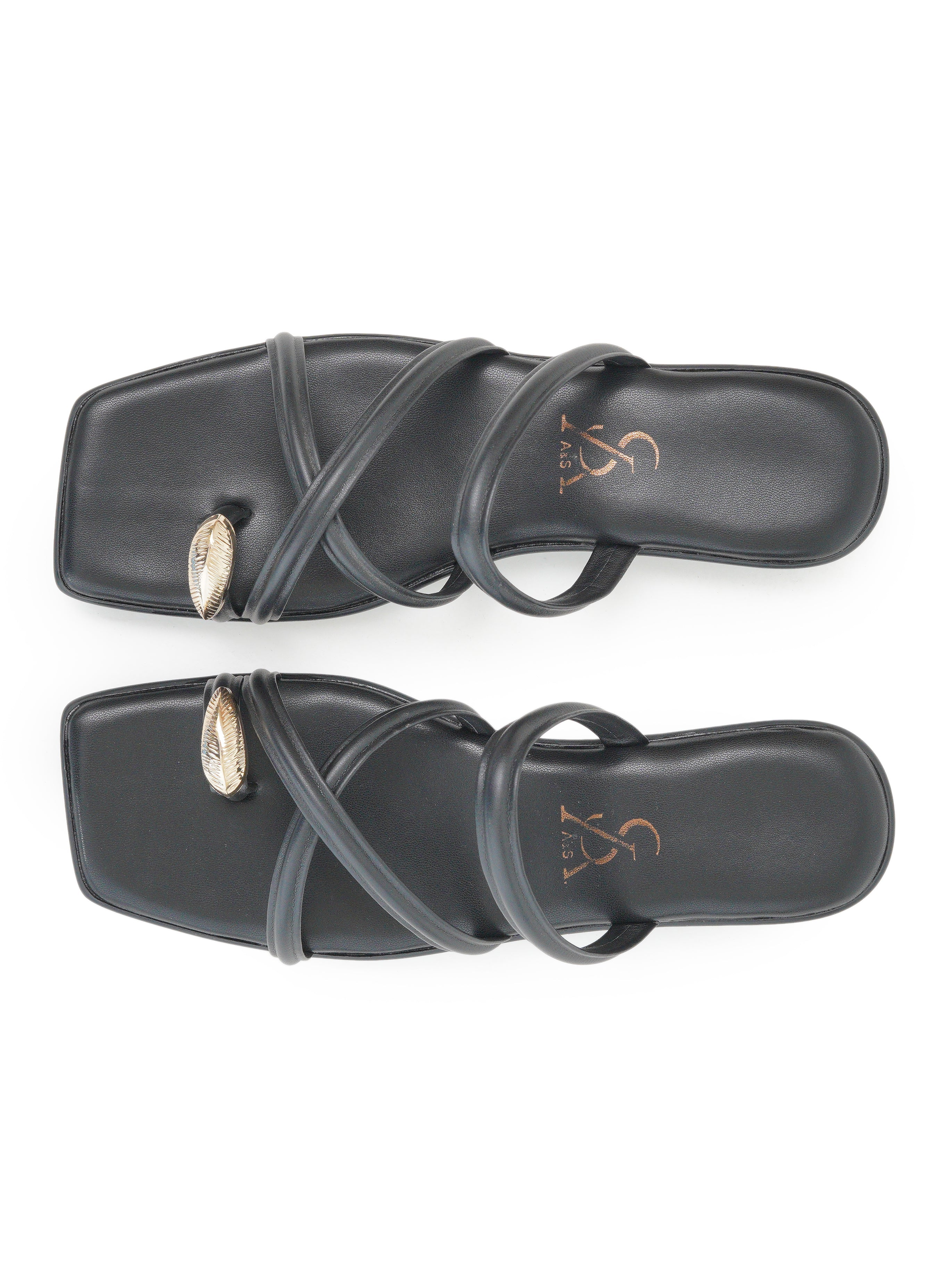 Golden Toe Detail Flats