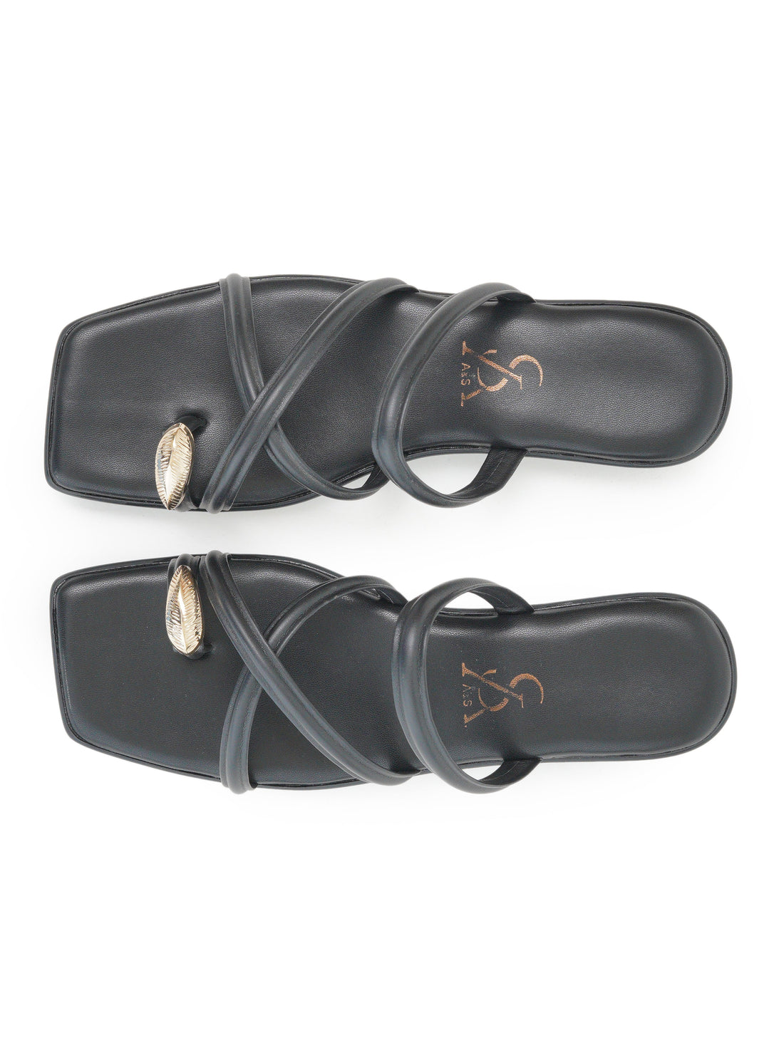 Golden Toe Detail Flats