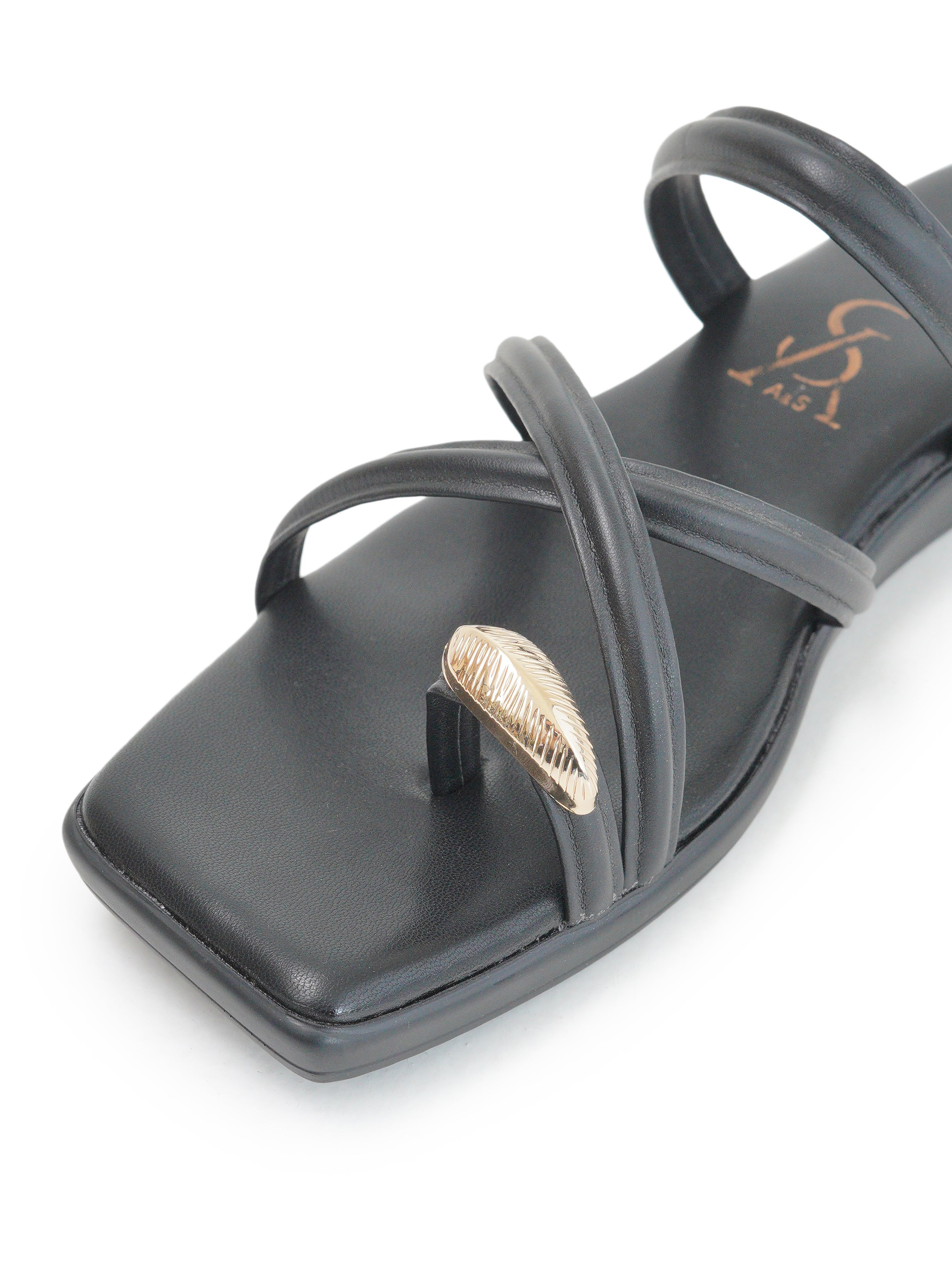 Golden Toe Detail Flats