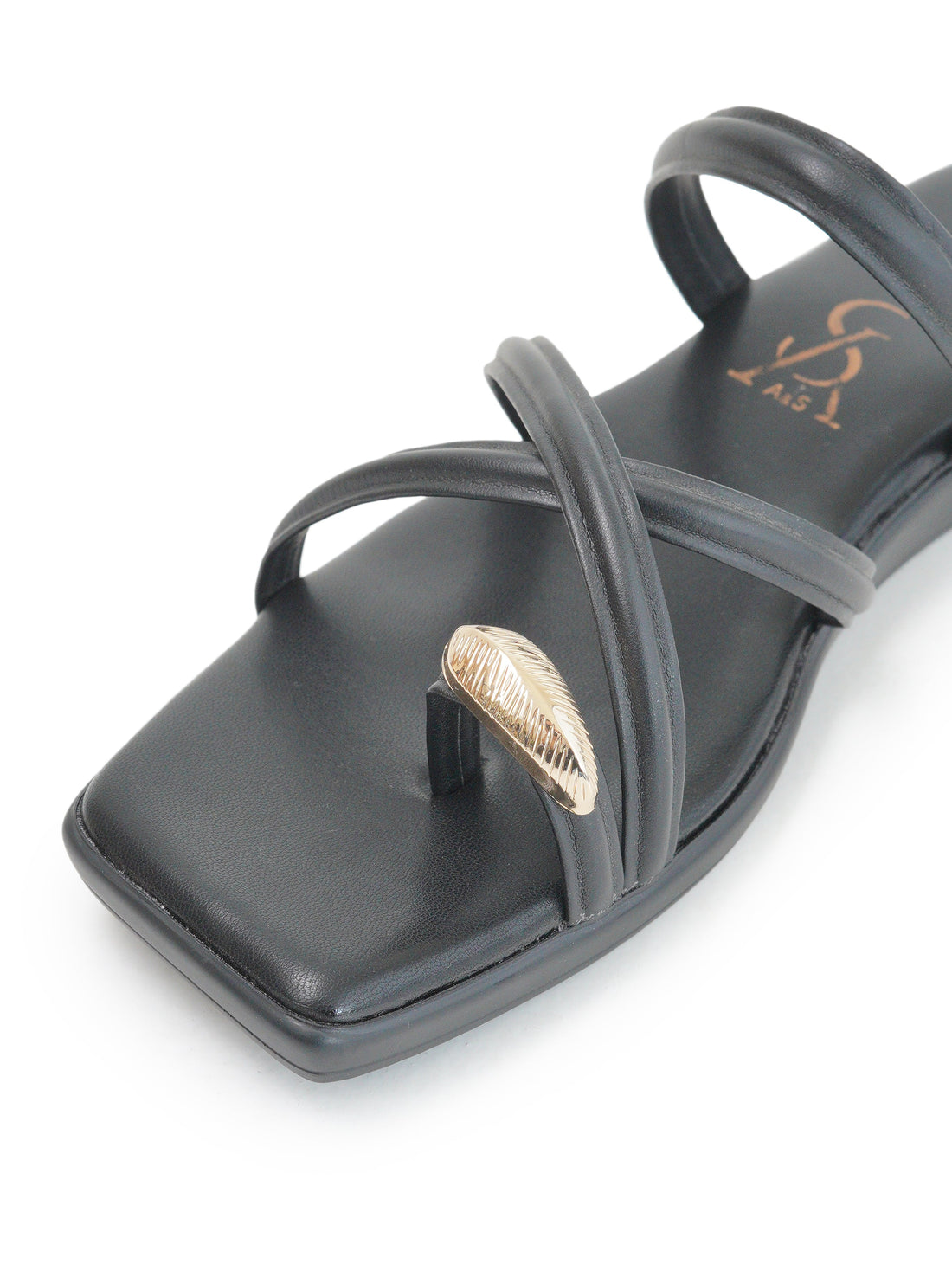 Golden Toe Detail Flats