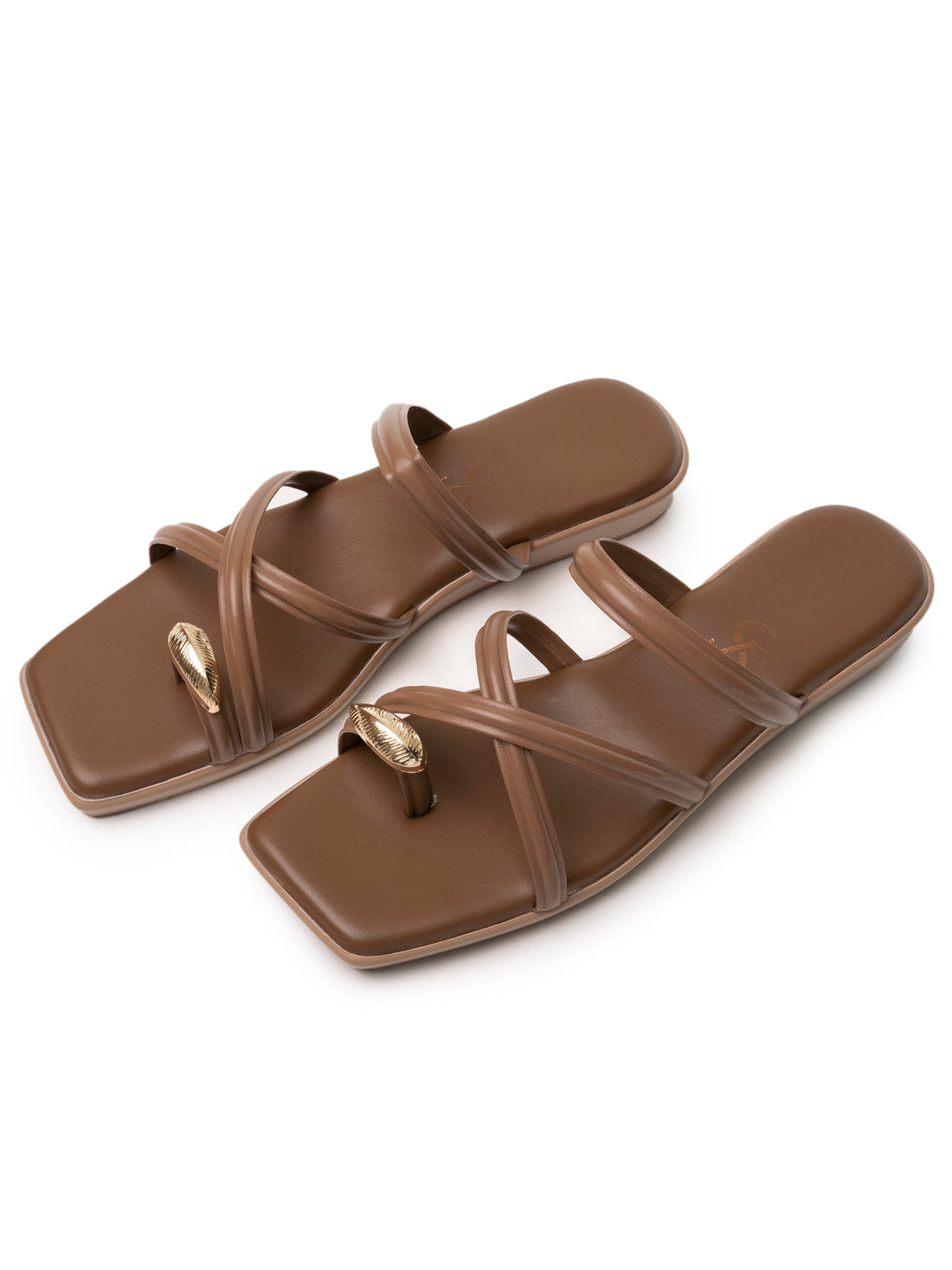 Golden Toe Detail Flats