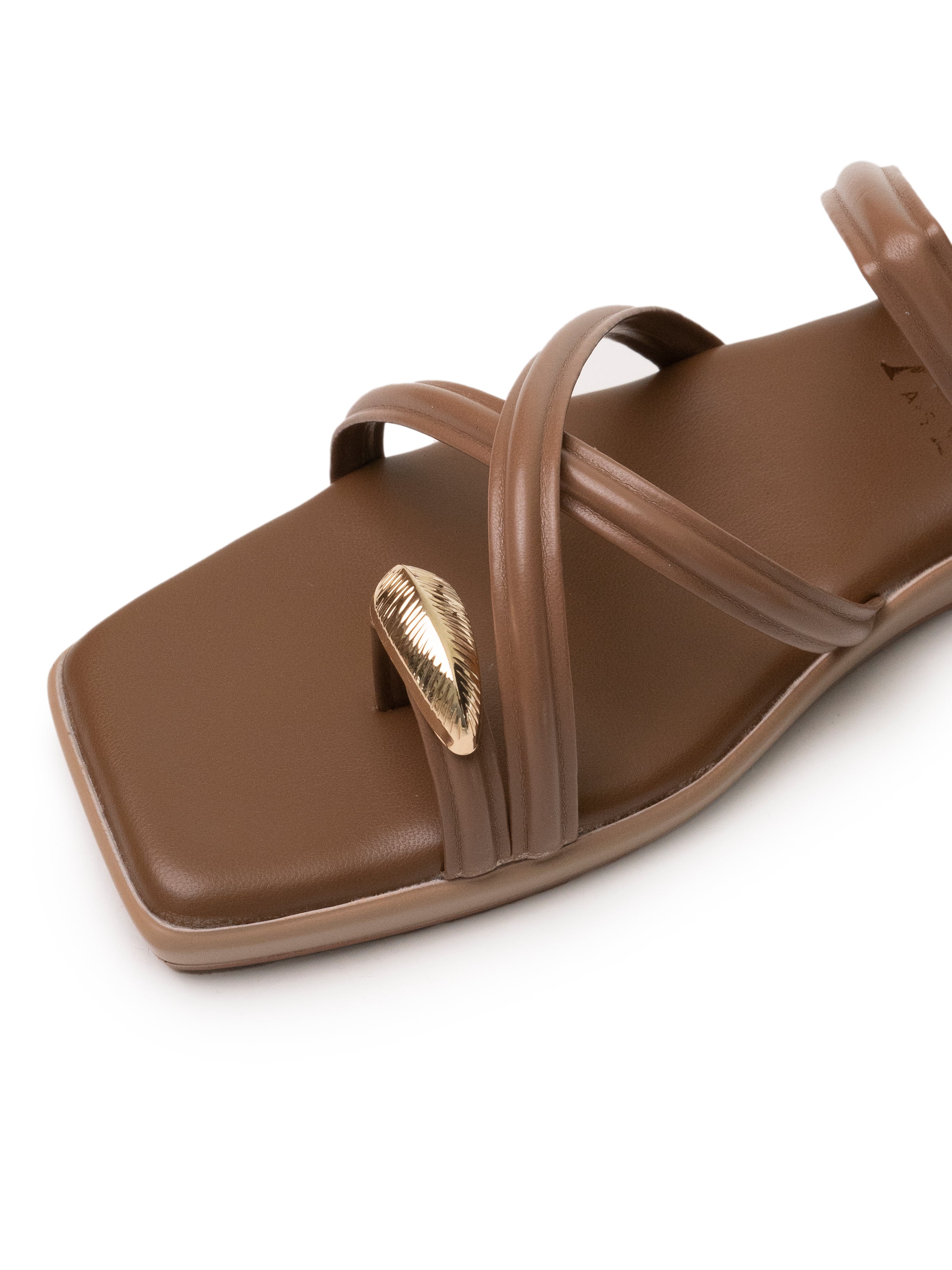 Golden Toe Detail Flats