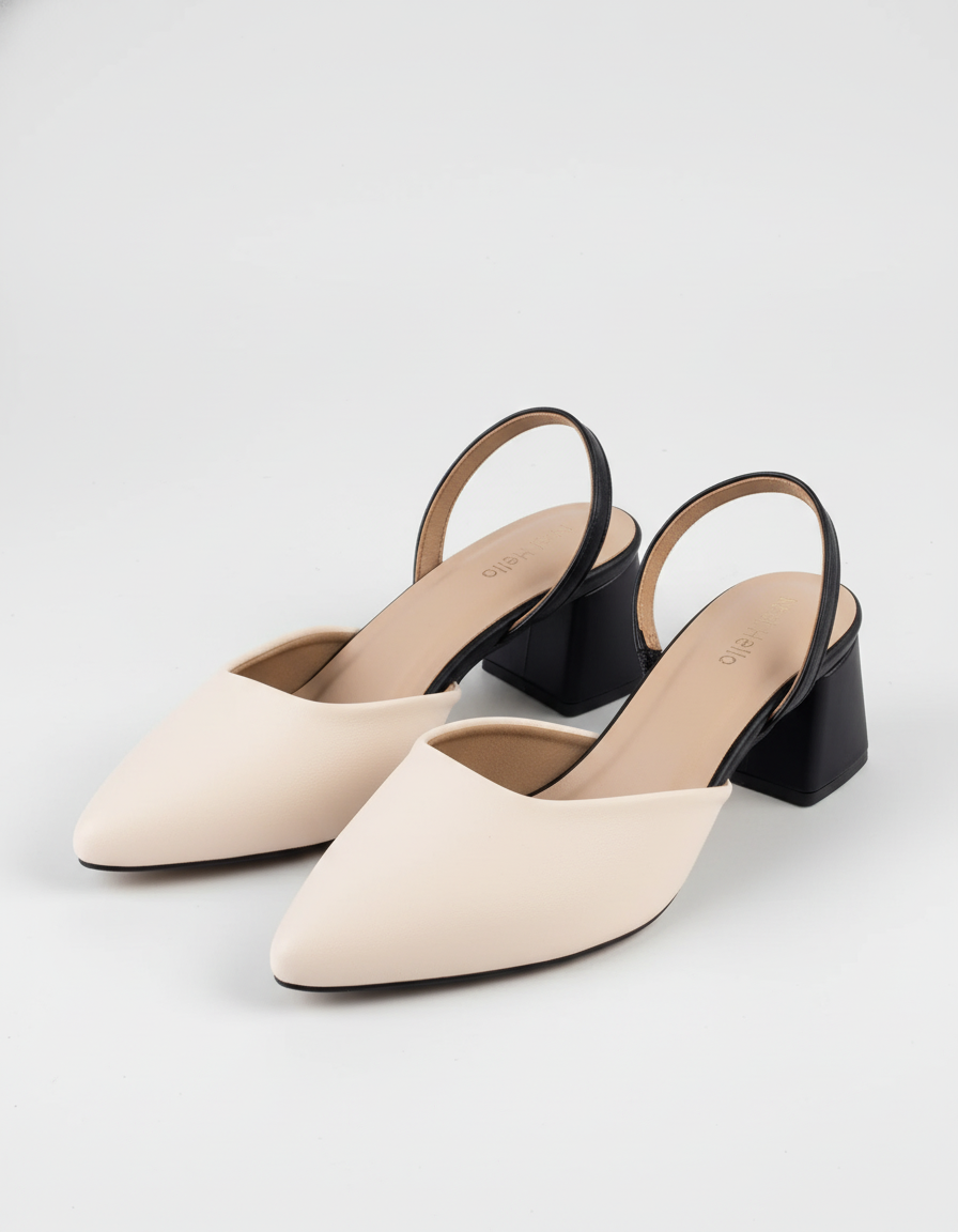 Apex Block Slingbacks